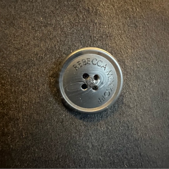 Rebecca Minkoff Black Double-Breasted Pea Coat - Picture 2 of 7